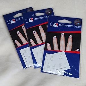 3 packs MLB Tampa Bay Rays Nail Decals - Brand New